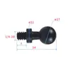 Varilla de conexión de cabeza de bola de 17 mm a tornillo de 1/4 soporte para teléfono móvil de coche soporte de navegación accesorio metálico para espejo retrovisor de motocicleta