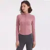 Ropa de yoga de alta gama, top deportivo de manga larga para mujer, ropa deportiva de secado rápido para correr y fitness, ropa de entrenamiento de Pilates con bolsillos, otoño e invierno