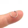 Moda Europea y Americana anillo de labio de acero de titanio anillo de nariz de acero inoxidable anillo de nariz falso de acero de titanio tipo C clavo de nariz joyería para perforación suministro transfronterizo