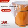 Saco descartável para banho de pés saco de banho de pés de barril alto saco de banho de pés espessado bolsa para pedicure bolsa de barril de madeira doméstica bolsa para bacia de lavagem de pés atacado