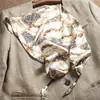 Pañuelo Triangular de Encaje Floral Estilo Francés para Mujer, Estilo Pastoral, Tocado con Lazo Negro para la Cintura, Turbante Vintage, Bufanda de Seda para Protección Solar