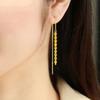 Tiktok Kuaishou popular línea de oreja de cola de fénix pendientes largos de moda casual diseño pendientes de borla de lujo venta al por mayor