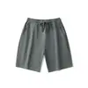 Pantalones cortos de algodón de peso pesado de 300 g para hombre, pantalones cortos de playa para exteriores de verano, pantalones cortos de baloncesto casuales holgados y modernos para hombre