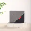 Cartera corta de lona para hombre cartera pequeña para hombre cartera para hombre cartera ultradelgada para hombre porta tarjetas venta al por mayor