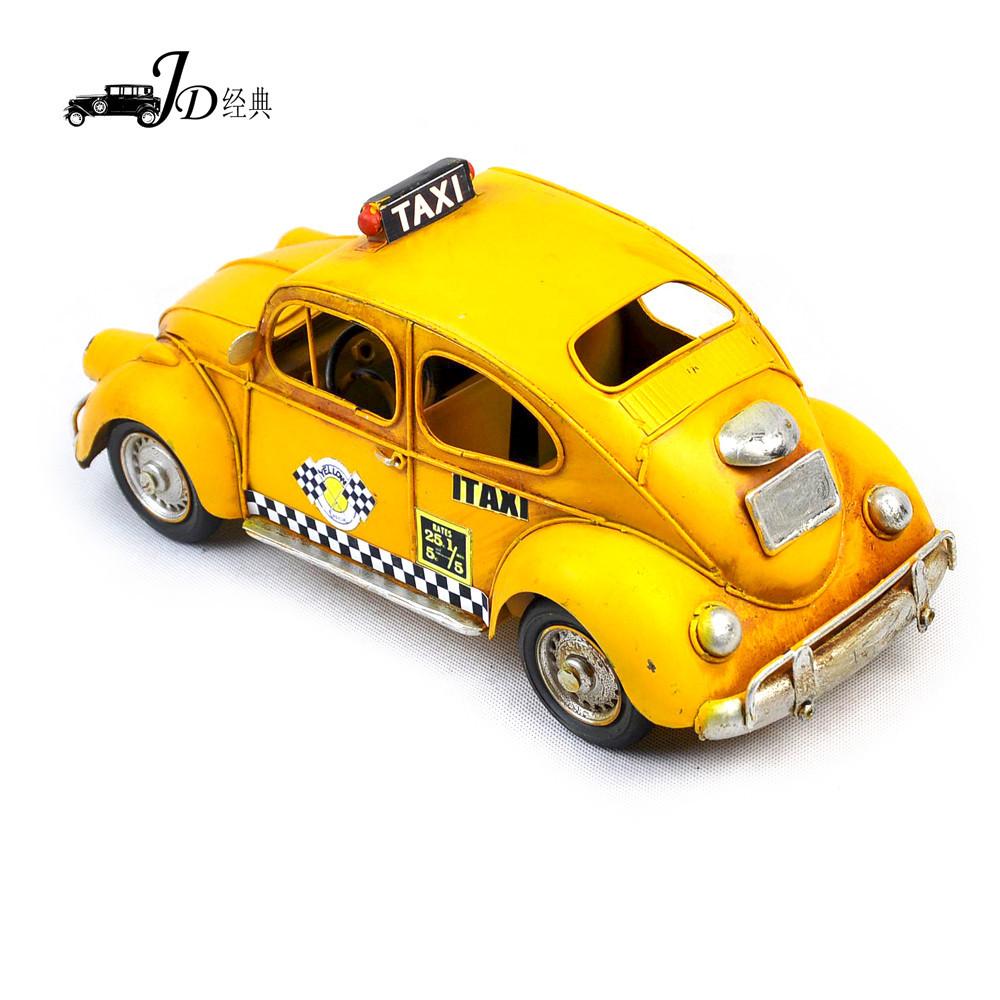 手工创意复古铁艺美国出租车巴士 节日礼物 家居饰品 金属工艺品