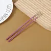 Palillos de Titanio Puro de Gama Alta para Uso en Casa, Juego en Caja de Regalo, Grado Alimenticio, Resistentes al Moho, Antideslizantes, Duraderos, Resistentes a Altas Temperaturas, Palillos Portátiles