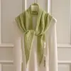 Nova Moda Outono e Inverno 2025 Xale de Tricô Versátil Colete de Alta Qualidade Xale Cachecol Cachecol Quente Versátil Feminino