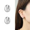 Kenjie aretes clásicos europeos y americanos para mujer, transfronterizos, de moda, en forma de U, simples, combinan con todo, elegantes, de cobre, pequeños, pulidos a espejo