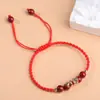 Ano do Serpente Corda de Mão Trançada Feita à Mão Ping An Shunsui Fu Pulseira de Casal Serpente Corda Trançada de Areia Dourada Roxa