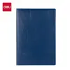 Deli 7901 Bloco de notas Negócios 25K Diário Caderno de couro Caderno de conferências Papelaria Caderno