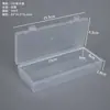 Caja rectangular de plástico transparente de 15.5 caja de embalaje para pincel de boceto portátil papelería herramienta de maquillaje caja para herramientas de ferretería caja para aparejos de pesca
