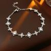 Versão coreana de pulseira ajustável de flor de diamante de resina nicho alta sensação pulseira moda simples doce joias atacado