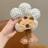 Kuromi Trasero Scrunchie de Flores para Niños para Niñas Lindo Lazo para Moño Accesorio para el Cabello