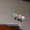 Pendientes de diamantes brillantes con gemas brillantes bañados en oro de 18 quilates, collar y pulsera con circonitas redondas e irregulares.