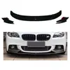 Adequado para Lábio Frontal de 4 Peças para Modificação da Série 5 F10/F18 da BMW para Spoiler Frontal e Contorno do Para-choque Dianteiro da BMW 2010-2017