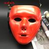Explosões Máscara de Rosto Inteiro Preta Street Dance Masculina Baile de Máscaras COS Máscara Engraçada Companhia de Dança Máscara Vermelha para Performance de Dança