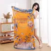 Toalla de baño de gasa para verano, unisex, uso doméstico, absorbente, secado rápido, toalla de tamaño grande, bata de baño para parejas, chal, manta