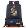 Mochila escolar de gran capacidad con estampado de Luffy de One Piece para estudiantes jóvenes, mochila de viaje para hombres y mujeres