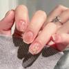 Amor Súper Dulce Arte de Uñas Otoño e Invierno Cálido Corazón Caramelo Ámbar Rubor Usar Uñas Dulce Belleza Uñas Postizas Blancas Venta al Mayoreo
