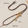 Cordón de Cuero Gamuzado Estilo Ins Vintage para Manualidades Cuerda Trenzada Hecha a Mano Materiales para Pulseras, Collares, Colgantes y Cuerdas para Colgar; De nicho, simple y versátil