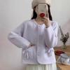 Casaco Suéter Cardigã Gola Redonda Estilo Xiao Xiang Feng Feminino Inverno 2024 Novo de Inverno Doce de Alta Qualidade que Rejuvenesce