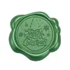 Adesivo de carimbo de cera de vedação verde pinho Série de Natal adesivo de selo para decoração de envelope convite garrafa de vinho presente