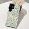 Diseño de Línea Transfronteriza Patrón de Planta Verde Adecuado para Funda de Teléfono Samsung S22 Ultra Película Dos en Uno S25 Cubierta Protectora Anticolisión