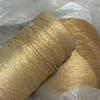 Hilo hueco hilo dorado seda brillante lana gancho para bolsa decoración hilo dorado claro paquete de material flash tejido hilo de aguja