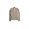 Suéter de Pana con Cuello Polo Estilo Old Money para Hombres y Mujeres en Otoño e Invierno Grueso de Punto Grueso Suéter Retro de Punto Trenzado