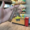 Chaveiro de Urso Ganancioso de Desenho Animado Três Ursos Urso Foodie Pingente de Pelúcia Ornamento para Bolsa de Casal Pequeno Presente Atacado