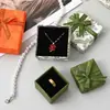 En stock Cielo y Tierra Cubierta Caja de Empaque para Joyería Caja de Joyería Impresa Clásica para Anillo Pulsera Collar Caja de Regalo para Empaque de Joyería
