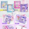 Cuaderno de espiral Sanrio 100K de dibujos animados con diseño hueco, Cuaderno rayado, Cuaderno portátil