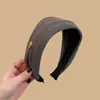 Diadema de terciopelo de ala ancha versátil estilo Ins coreano para uso diario, lavado de cara y accesorio para el cabello de corona alta