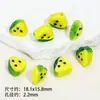 Cuentas Sueltas de Vidrio para Frutas Manzana Fresa Agujero Recto Cuentas Accesorios para Joyería DIY Pulsera Collar Material para Bordado Hecho a Mano