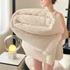 Manta dupla face de fleece multifuncional de camada única para uso doméstico, cor sólida, design simples, adequada para sofá, cochilo e ar condicionado do escritório