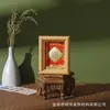 Marco de Fotos con Relieve de Lámina Dorada Adorno de Regalo Rico (Calabaza) Bolsa de la Suerte Paz y Alegría Marco de Madera Decoración de Escritorio Soporte de Exhibición Venta al por Mayor