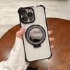 Adecuado para Fundas de Teléfono Móvil Iphone17/16, Anticaídas, Soporte de Cuatro Esquinas, Espejo de Maquillaje, Película para Lente, Funda Suave de Cobertura Total al por Mayor