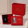 Anel Colar Flor de Rosa Caixa de Joias Caixa de Presente com Janela Flor de Sabão para Janela Joias Presente Criativo de Dia dos Namorados Transfronteiriço