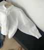 Ins Coreano Principios de Primavera Nuevo Estilo Coreano Versátil Nicho Moda Camisa Blanca + Chaleco de Capas Conjunto de Dos Piezas Top para Mujer