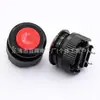 Interruptor Pulsador Rojo Redondo de Restablecimiento Automático Tipo Terminal Soldado de 14 mm, Interruptor de Encendido Momentáneo Pequeño Normalmente Abierto y Normalmente Cerrado