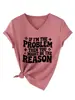 Si soy el problema Amazon eBay Estación Independiente Camiseta Casual Cómoda de Mujer Cuello en V Manga Corta Transfronterizo