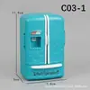 Mini Muebles Artificiales Pequeños Refrigerador Carrito de Comedor Caja Registradora Carrito de Compras Estante para Pasteles y Verduras Estante de Doble Cara Juguetes para Casa de Juego