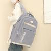 Mochila Escolar de Gran Capacidad para Mujer Estilo Japonés Simple Color Sólido Mochila para Estudiante de Secundaria Correa Ancha para el Hombro Protección de la Espalda Mochila de Ocio Venta al por Mayor
