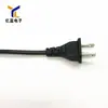 YL fábrica directa 1.5 metros 2*0.3 dos clavijas planas extremo enchufe nacional de dos clavijas cobre puro en stock cable de alimentación adaptador