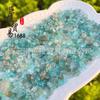 Apatita Azul Natural Apatita Partículas de Pedra Bruta Ornamentos Decorativos Luz Azul Popular Ciência Arqueologia Amoy Minério