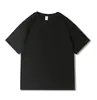 Camiseta Masculina de Algodão Penteado 210g, Gola Redonda, Manga Curta, Cor Sólida, Roupa de Trabalho, Logo Personalizado