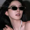 Nuevas gafas de sol para mujer con un toque de alta gama, protección UV, populares en Xiaohongshu, gafas de sol polarizadas de ojo de gato de moda estilo coreano