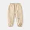 Pantalones para niños otoño 2024 nuevos pantalones casuales para niños pantalones de moda con bordado de dibujos animados para bebés una generación de cabello