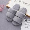 Comercio Exterior Amazon Pantuflas Peludas para Uso en Casa Dos Abiertas para Exteriores Pantuflas Peludas Planos para Mujer Pantuflas de Algodón Zapatos Cálidos para Mujer