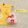 Bolsa de Compras de Tela con Colgante de Peluche de Fruta Linda Original Llavero Accesorio de Bolsa Versátil Regalo para Niñas y Mejores Amigas